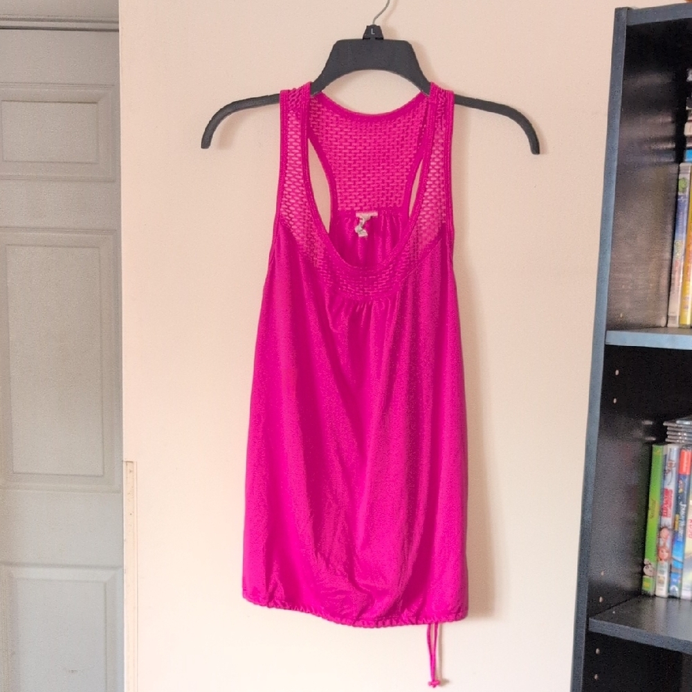 Danskin Now Fuchsia Racerback Tank Top